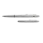 Химикалка Fisher Space Pen Brushed Chrome Bullet 400BRCCL с клипс в подаръчна кутия » Dulotec.com