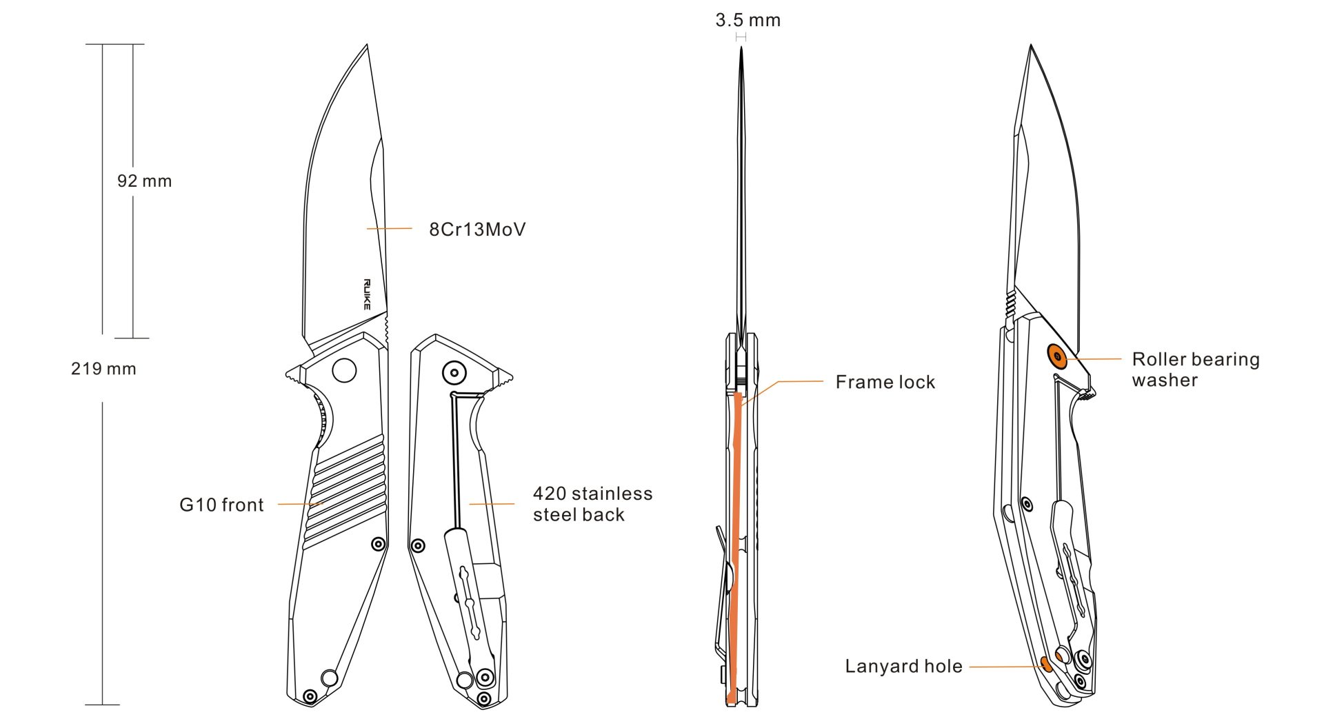 Нож Ruike D191-B