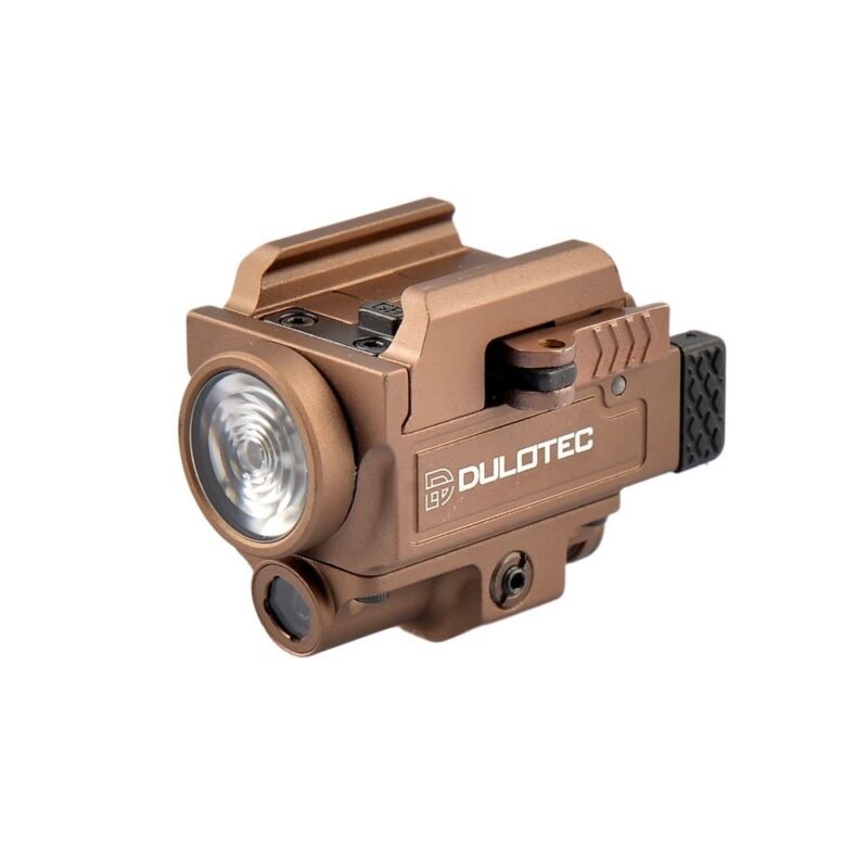 Пистолетен фенер Dulotec G3 кафяв – подцевен с лазерен целеуказател зелен » Dulotec.com