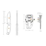 Ловен нож Ruike Jager F118-B 14C28N острие и многопозиционна кания » Dulotec.com