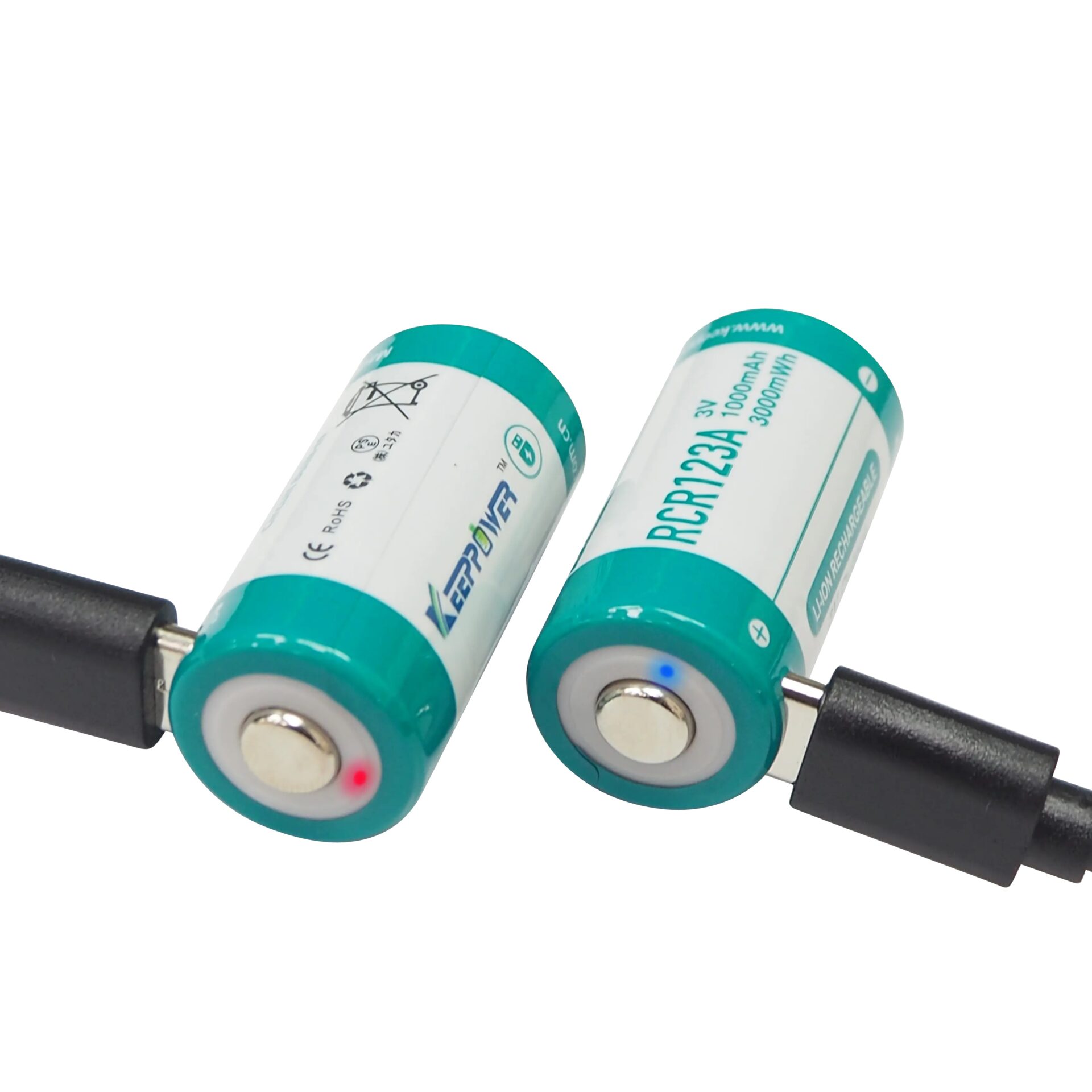 Батерия Keeppower RCR123A 1000mAh със защита и USB-C зареждане