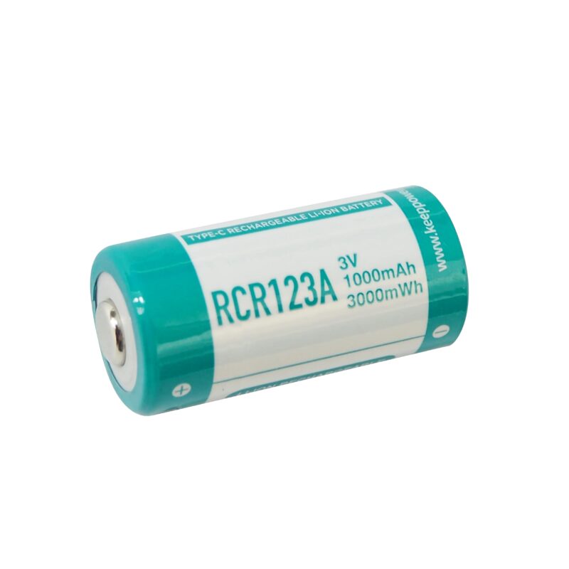 Батерия Keeppower RCR123A 1000mAh със защита и USB-C зареждане