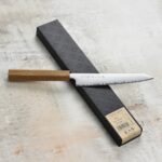 Кухненски нож Tojiro REPPU Kiritsuke Petty 150мм FD-1360 - SG2 ламинат - дръжка тик » Dulotec.com