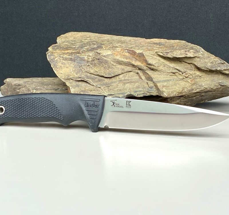Нож с фиксирано острие Linder Joe Vogel Evo-X Super Edge 7  - черна дръжка