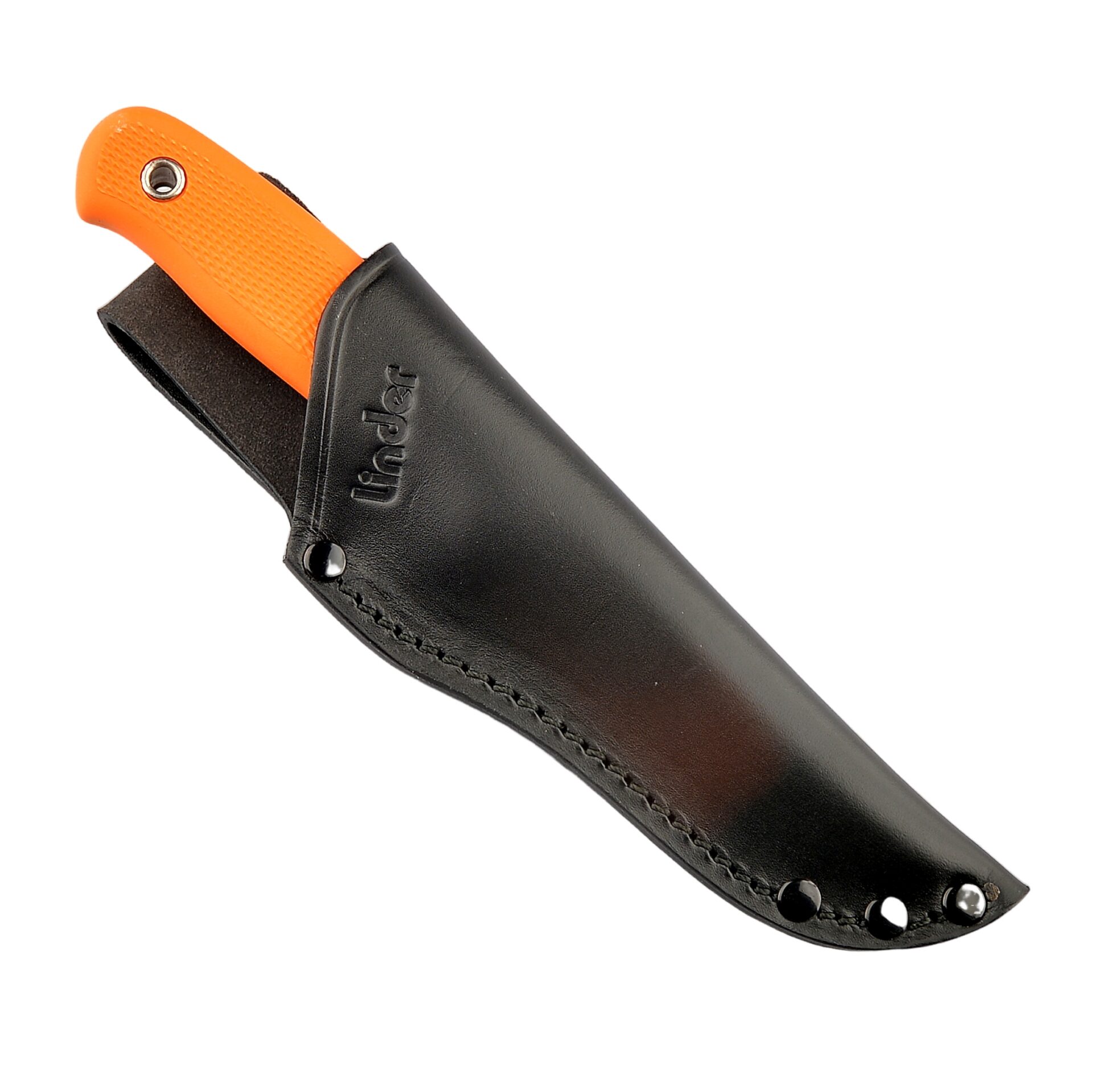 Нож с фиксирано острие Linder Super Edge 1 - оранжева дръжка