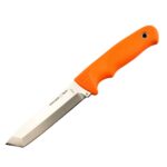 Нож с фиксирано острие Linder Worker Super Edge 8 - оранжева дръжка » Dulotec.com
