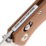 Сгъваем нож SRM 255L-MN - дръжка от Micarta и 10Cr15MoV стомана » Dulotec.com