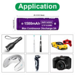 Батерия Vapcell 14500 F15 1500mAh 3A » Dulotec.com