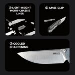 Сгъваем нож SRM 255L-MN - дръжка от Micarta и 10Cr15MoV стомана » Dulotec.com
