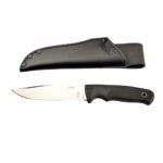 Нож с фиксирано острие Linder Super Edge 5 - черна дръжка » Dulotec.com