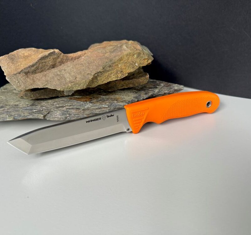 Нож с фиксирано острие Linder Worker Super Edge 8 - оранжева дръжка