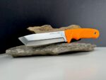 Нож с фиксирано острие Linder Worker Super Edge 8 - оранжева дръжка » Dulotec.com