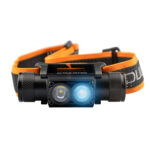 Мощен челник Dulotec H2 V2.0 + батерия 3000 mAh, с бяла и червена светлина » Dulotec.com