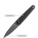 Сгъваем нож SRM 251MB-GB - дръжка от G10 с карбоново покритие и N690 стомана » Dulotec.com