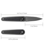 Сгъваем нож SRM 251MB-GB - дръжка от G10 с карбоново покритие и N690 стомана » Dulotec.com