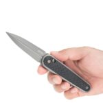 Сгъваем нож SRM 251MB-GB - дръжка от G10 с карбоново покритие и N690 стомана » Dulotec.com