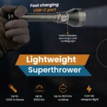 Мощен далекобоен фенер Dulotec Tracker 1300 - до 6500 лумена, до 1300 метра » Dulotec.com