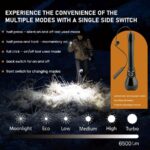 Мощен далекобоен фенер Dulotec Tracker 1300 - до 6500 лумена, до 1300 метра » Dulotec.com