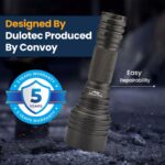 Фенер Dulotec Convoy C8+MAX, до 2200 лумена до 1100 метра, SFT25R диод с батерия и зарядно » Dulotec.com