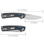 Сгъваем нож SRM 106M-GK - дръжка от G10 и 14C28N стомана » Dulotec.com