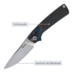 Сгъваем нож SRM 106M-GK - дръжка от G10 и 14C28N стомана » Dulotec.com
