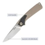Сгъваем нож SRM 106M-GW - дръжка от G10 и 14C28N стомана » Dulotec.com