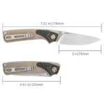 Сгъваем нож SRM 106M-GW - дръжка от G10 и 14C28N стомана » Dulotec.com