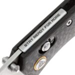 Сгъваем нож SRM Medal 255L-CB  - дръжка от карбон и ламинирана 140Cr стомана » Dulotec.com