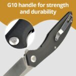 Сгъваем нож Dulotec Karma XL - дръжка от G10 и 8Cr13MoV стомана » Dulotec.com