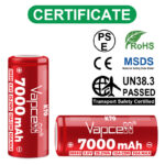 Батерия Vapcell 26650 K70 7000mAh 30A » Dulotec.com