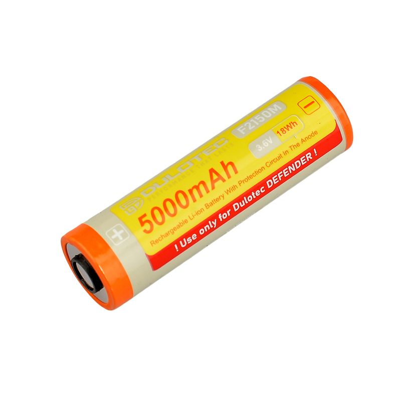 Батерия Vapcell Dulotec 21700 5000mAh 10A - F2150M с терминали от едната страна за фенер Dulotec Defender » Dulotec.com