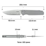 Сгъваем нож SRM 258L-GK2 Terrier - дръжка от G10 и ламинирана 140Cr стомана » Dulotec.com Сгъваем нож SRM 258L-GK2 Terrier - дръжка от G10 и ламинирана 140Cr стомана » Dulotec.com